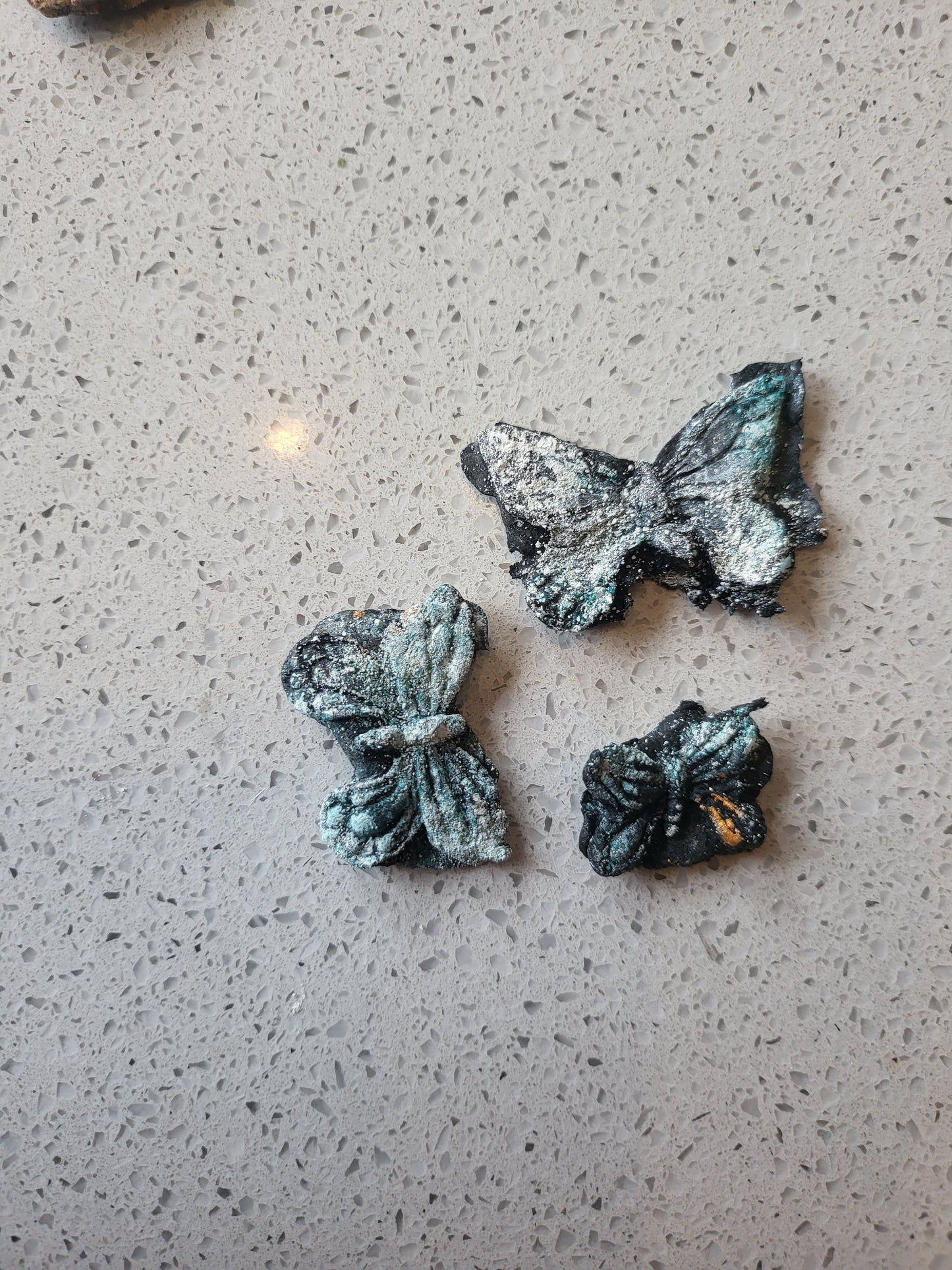 Silikonform, 3 sommerfugler