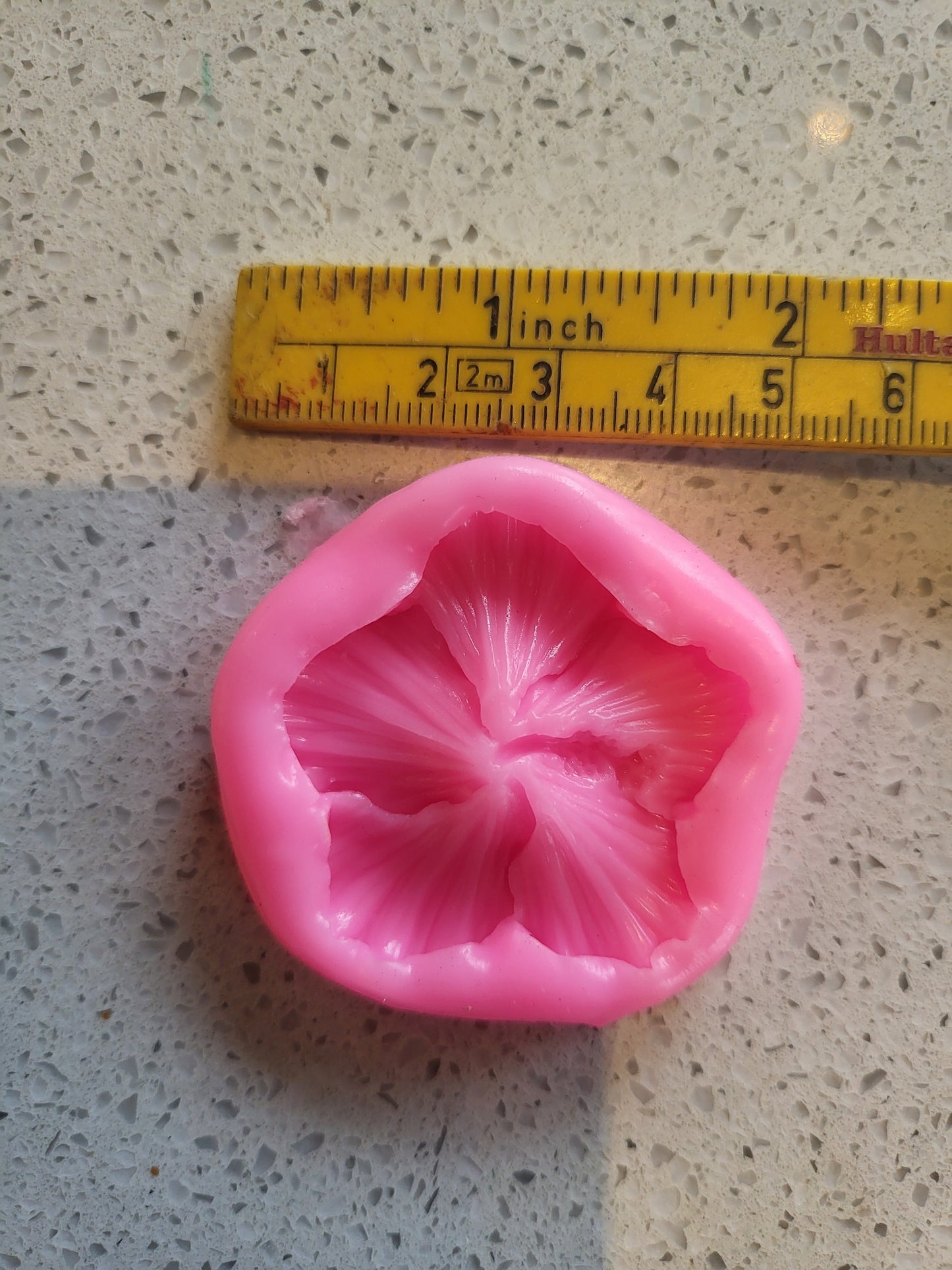 Silikonform, liten blomst - fin til stone art