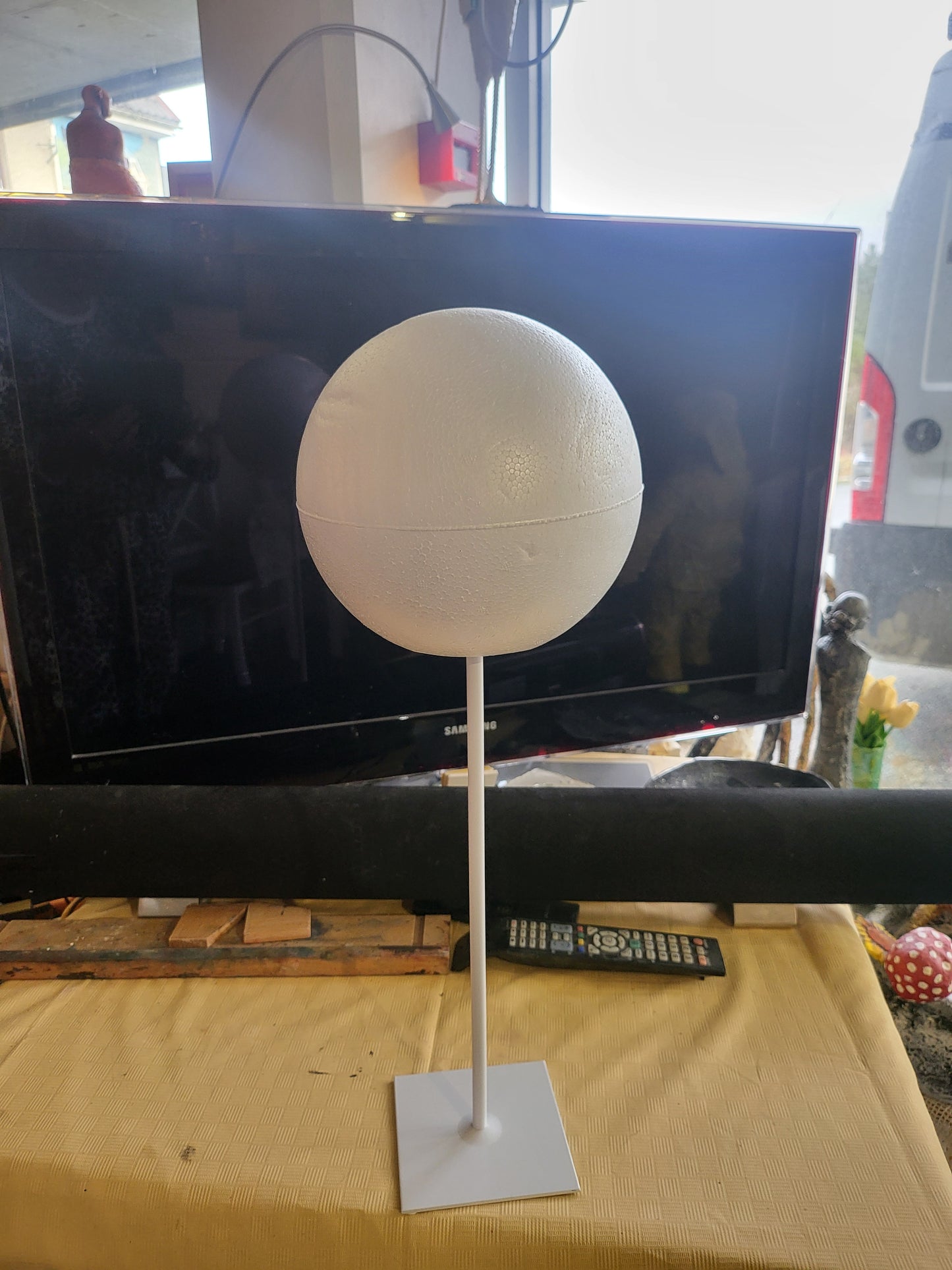 Sokler og Tilbehør, forlengelses rør Hvit til sokler 40 cm