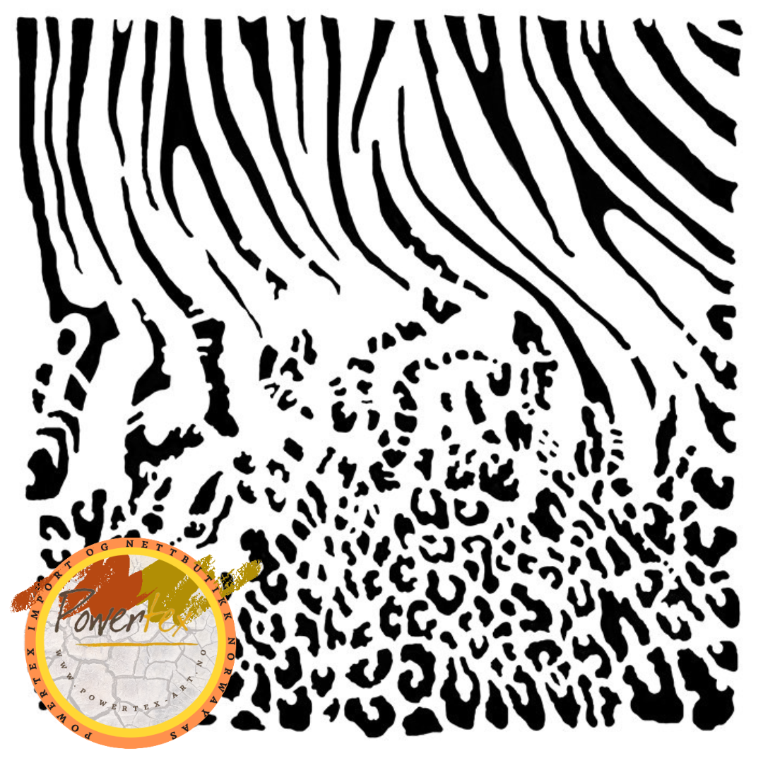 Sjablonger, Zebra 30x30 cm