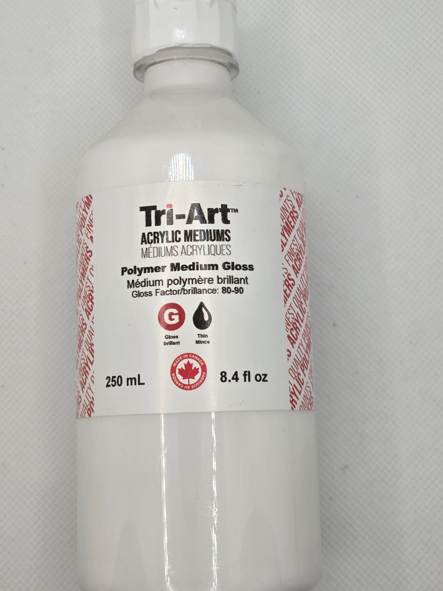 TA1371 Tri-Art Mediums Polymer Medium Gloss 250mL