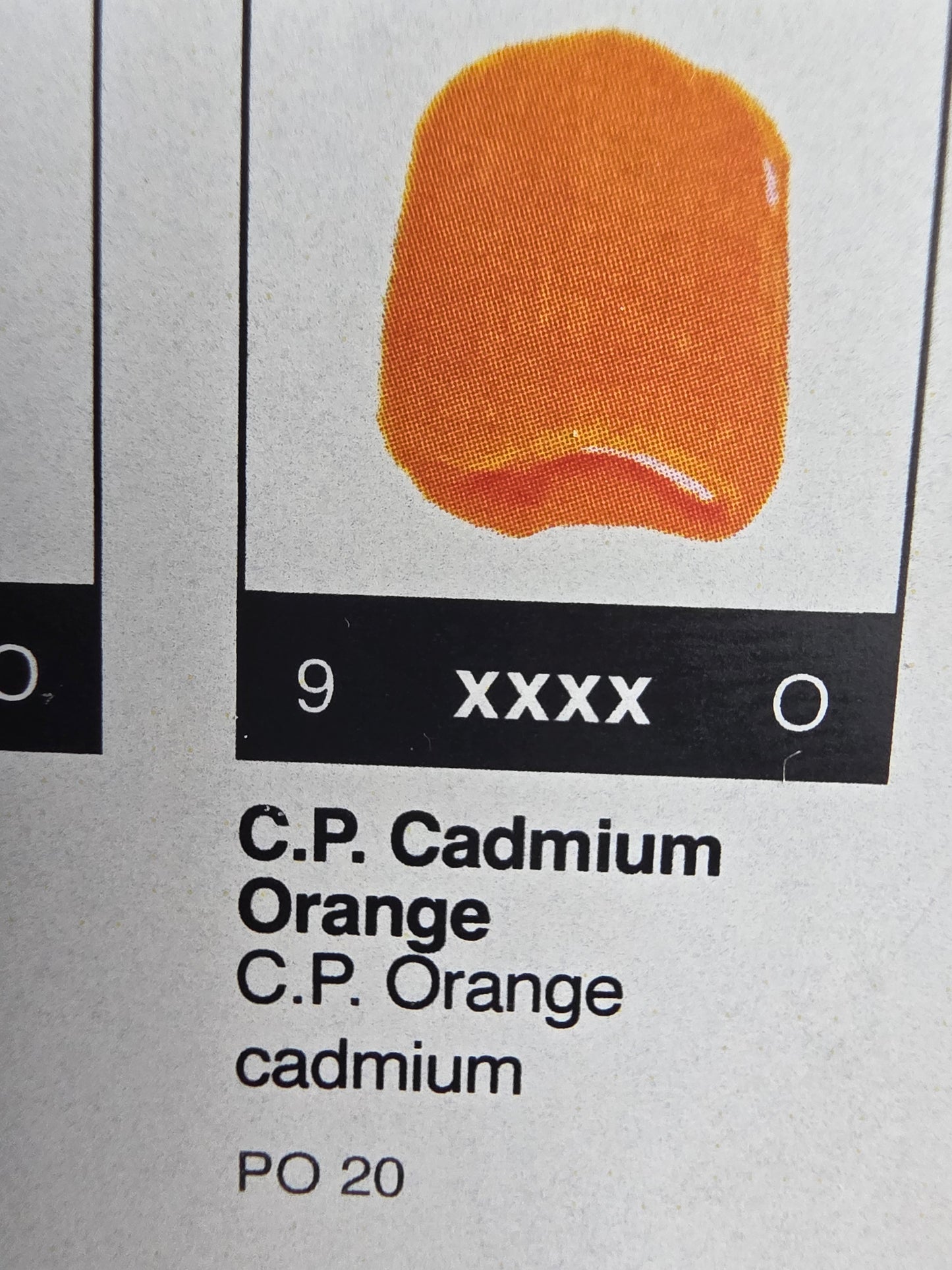 TA2249 Tri-Art High Viscosity C.P. Cadmium Orange 60mL Tube 9