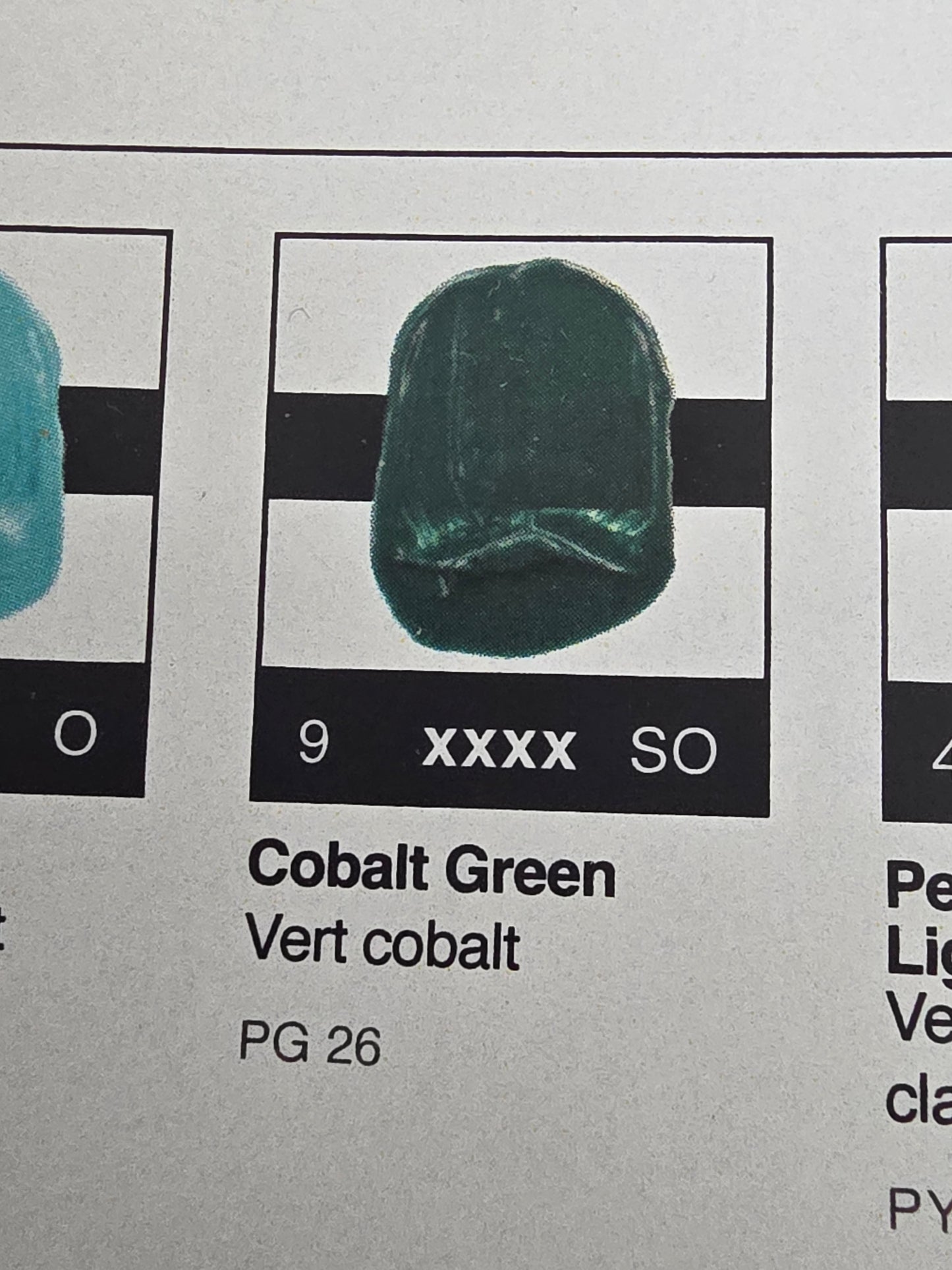 TA2130 Tri-Art High Viscosity Cobalt Green 60mL Tube 9