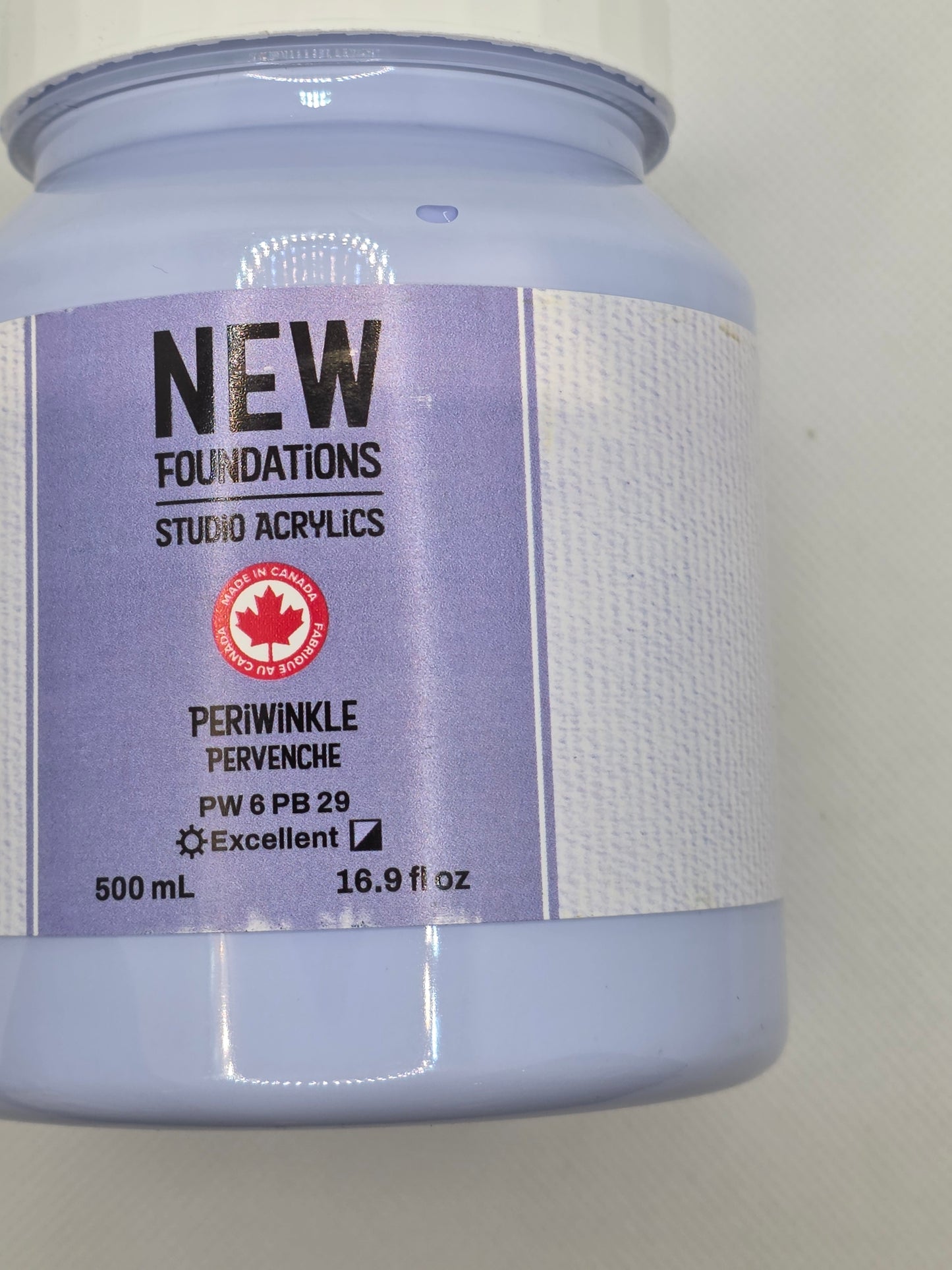 Tri-art: TA36919 New Foundations Acrylic Periwinkle 500mL