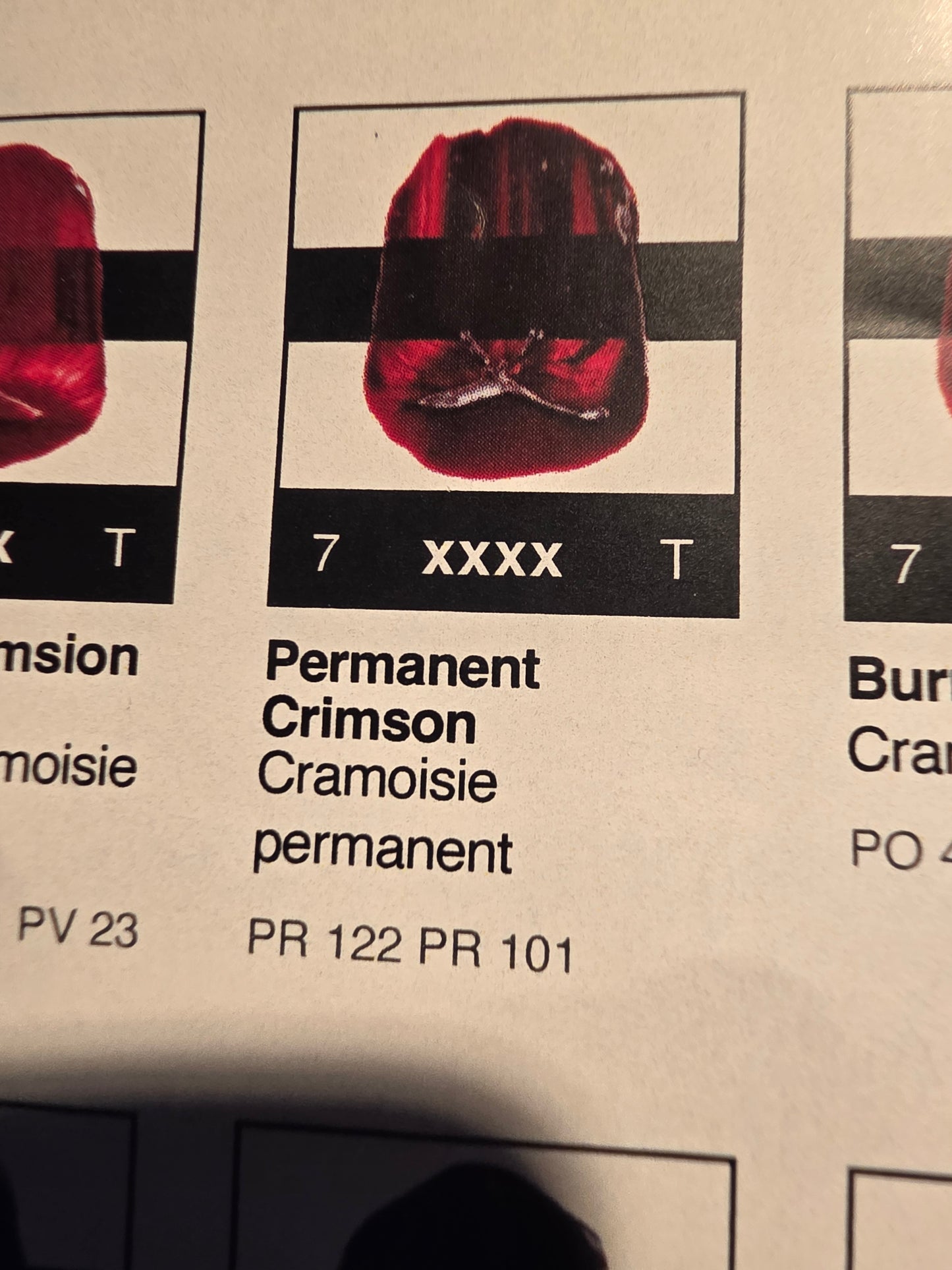 TA1029 Tri-Art High Viscosity Permanent Crimson 60mL Tube 7