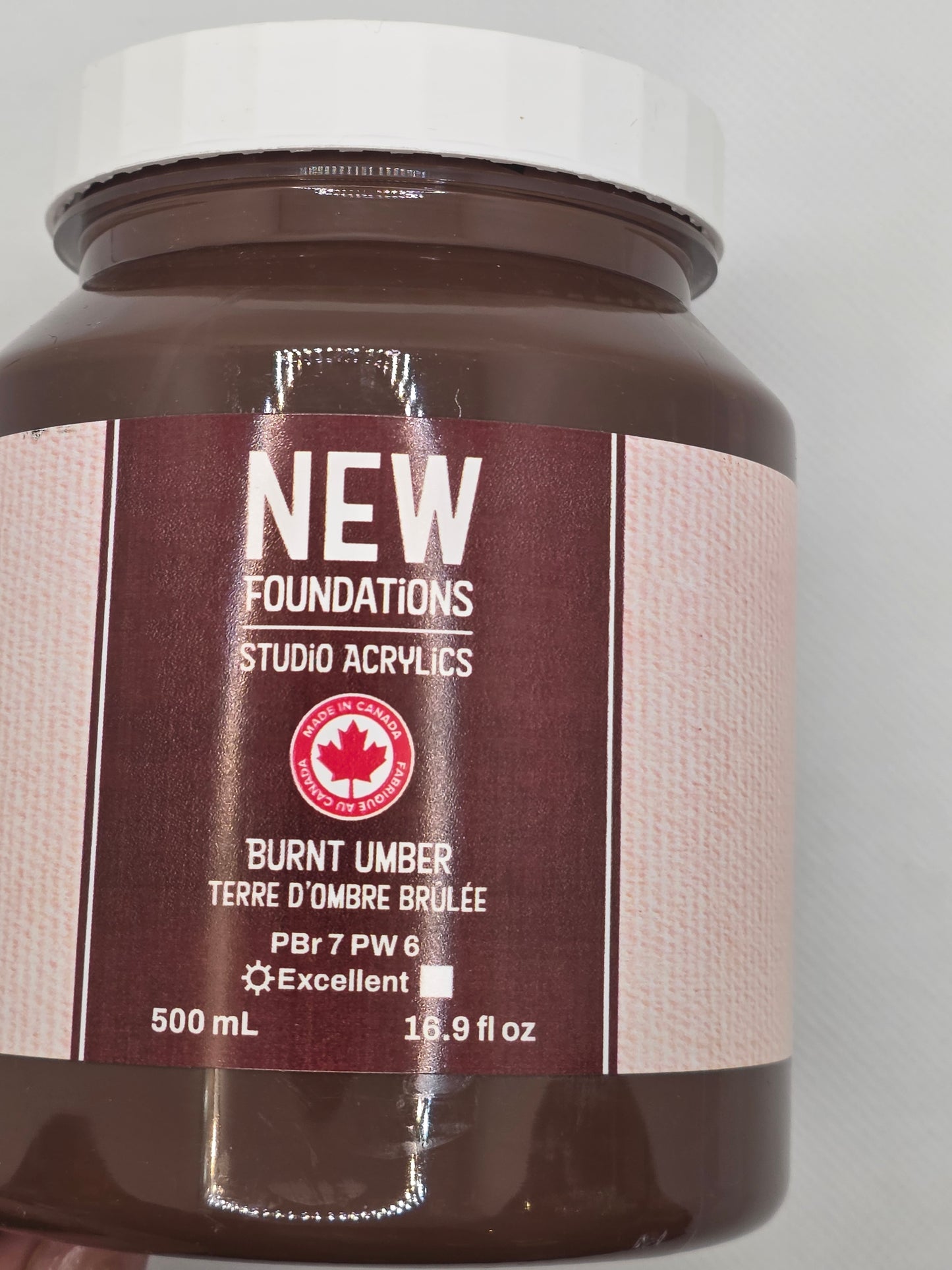 Tri-art: TA36866 New Foundations Acrylic Burnt Umber 120mL