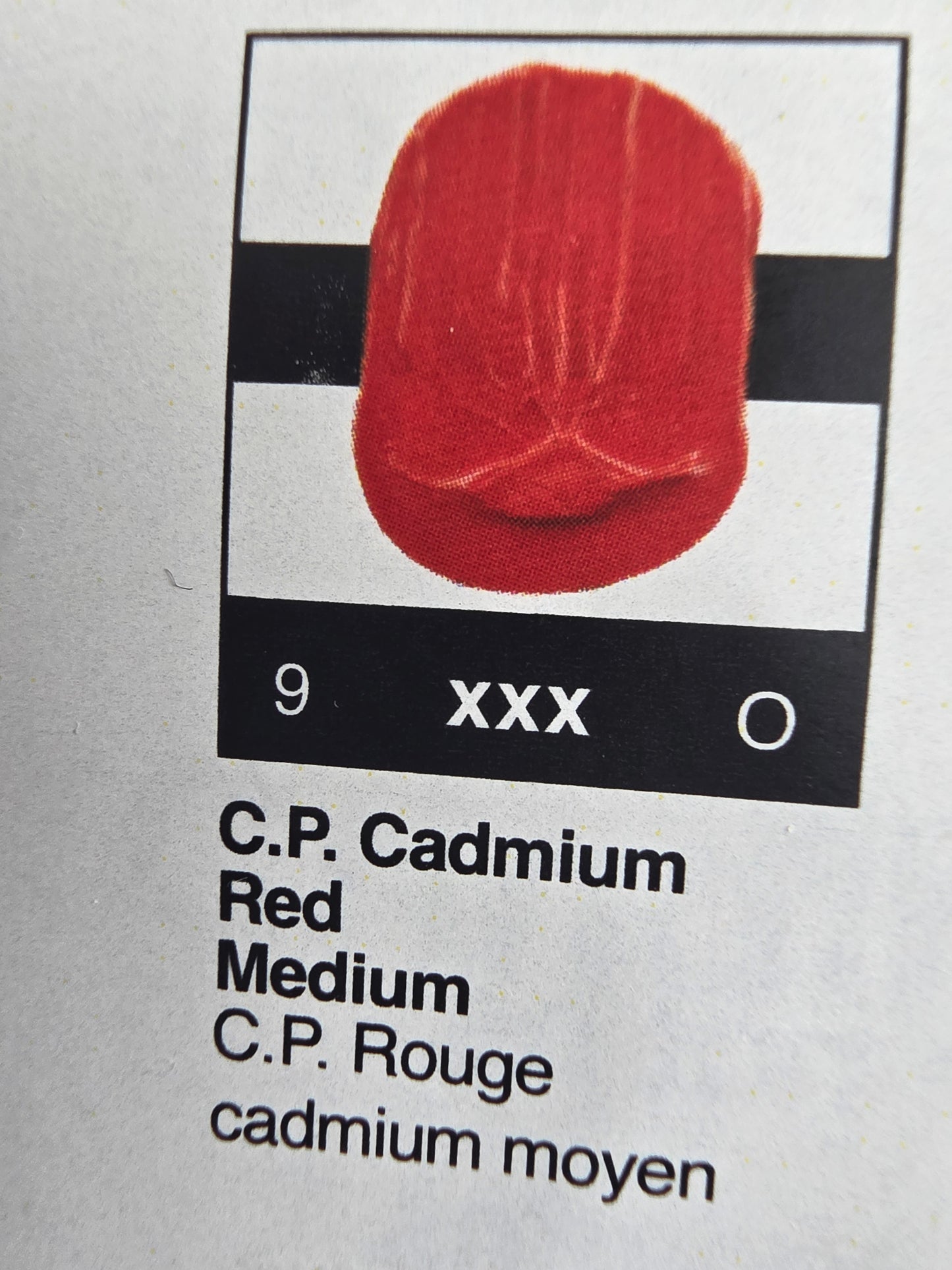 TA2242 Tri-Art High Viscosity C.P. Cadmium Red Medium 60mL Tube 9