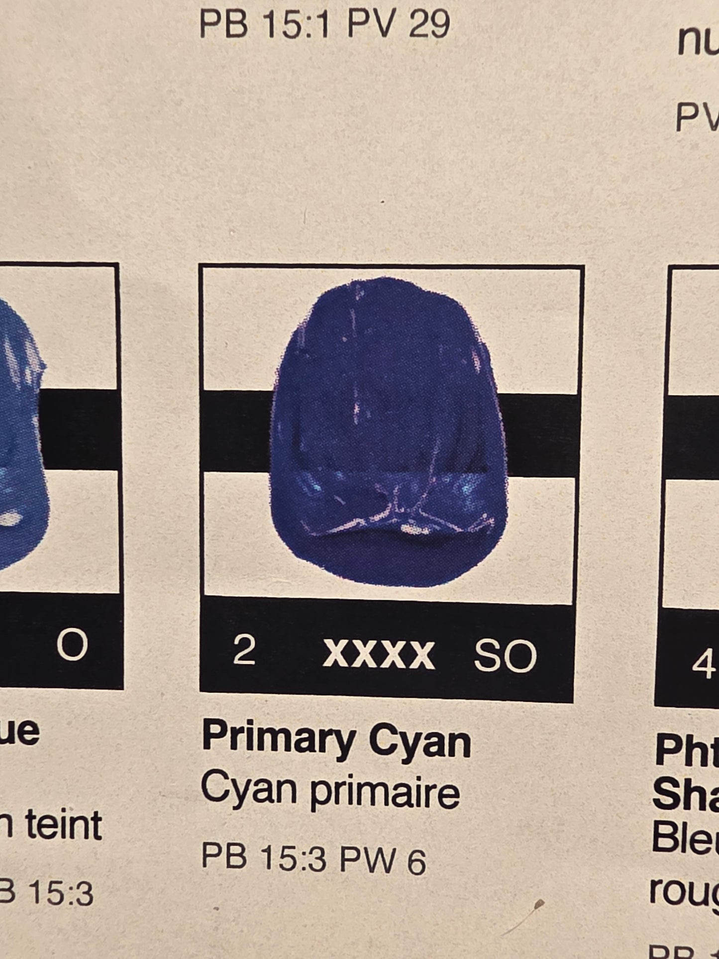 TA1084 Tri-Art High Viscosity Primary Cyan 60mL Tube 2