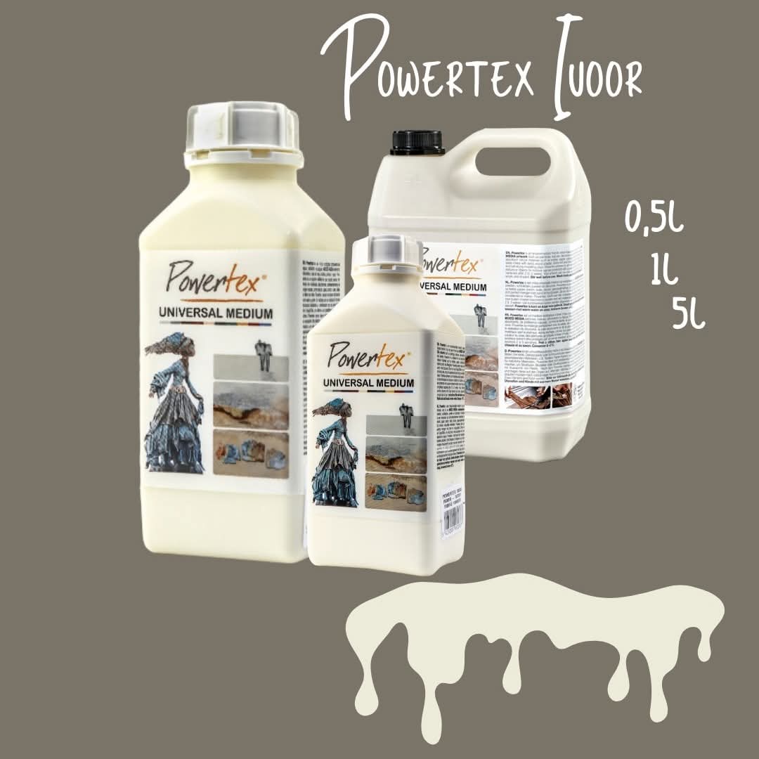Fast lavpris, Universalmedium Powertex 5kg – Ivory, waterproof, nr 0039