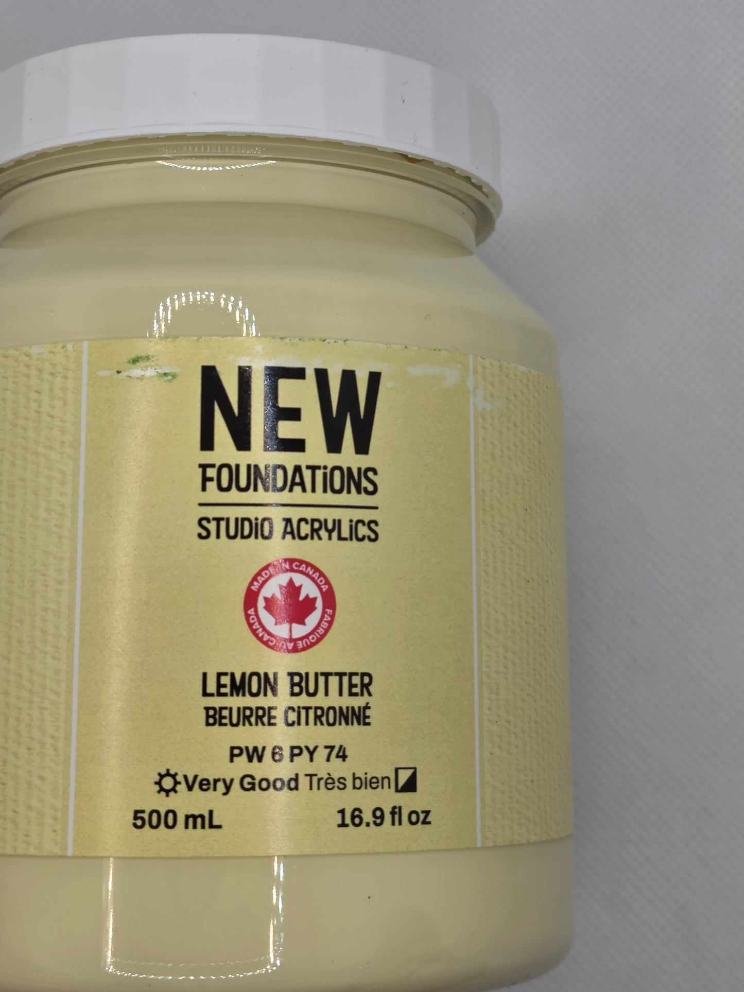 Tri-art: TA36874 New Foundations Acrylic Lemon Butter 120mL