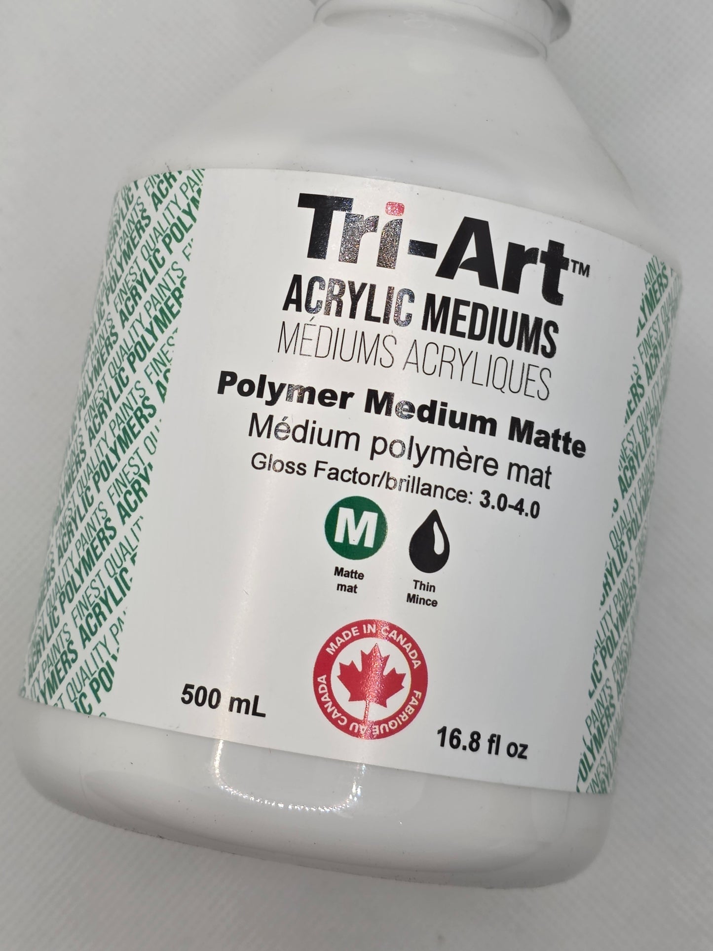 TA1376 Tri-Art Mediums Polymer Medium Matte 500mL