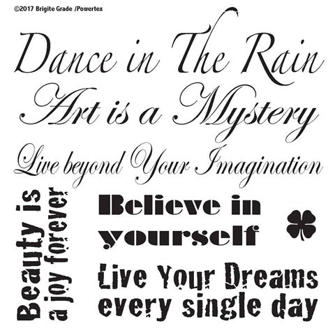 Sjablonger, Dance in the rain 30x30 cm - utgående vare