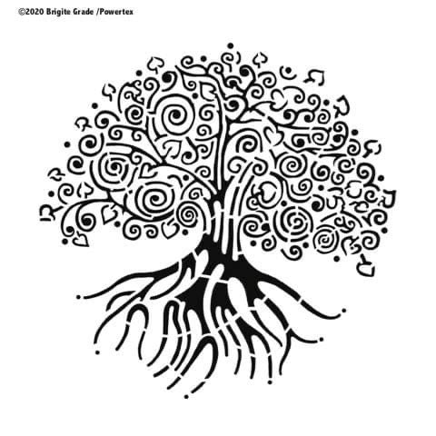 Sjablonger, Lifetree 30x30 cm - utgående vare