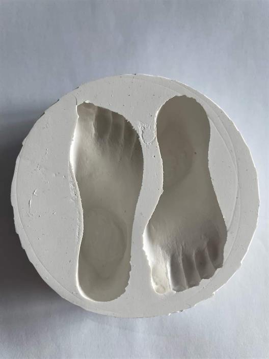 Silikonform, føtter 10,5x10x3,5 cm - utgående vare