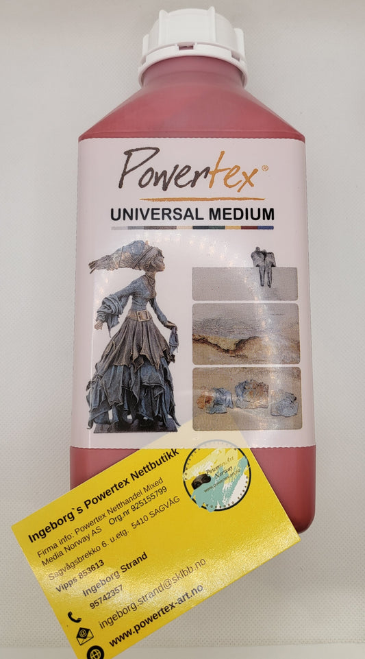 Fast lavpris, Universalmedium Powertex  1kg – Rød -