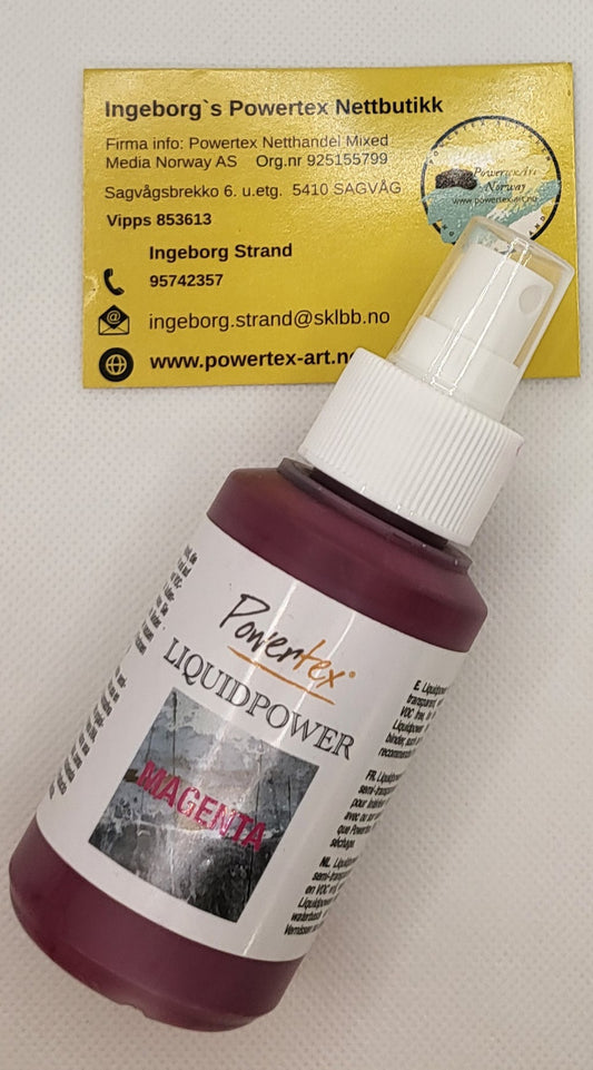 Liquidpower 100 ml. i dusje/ pumpe flaske- MAGENTA