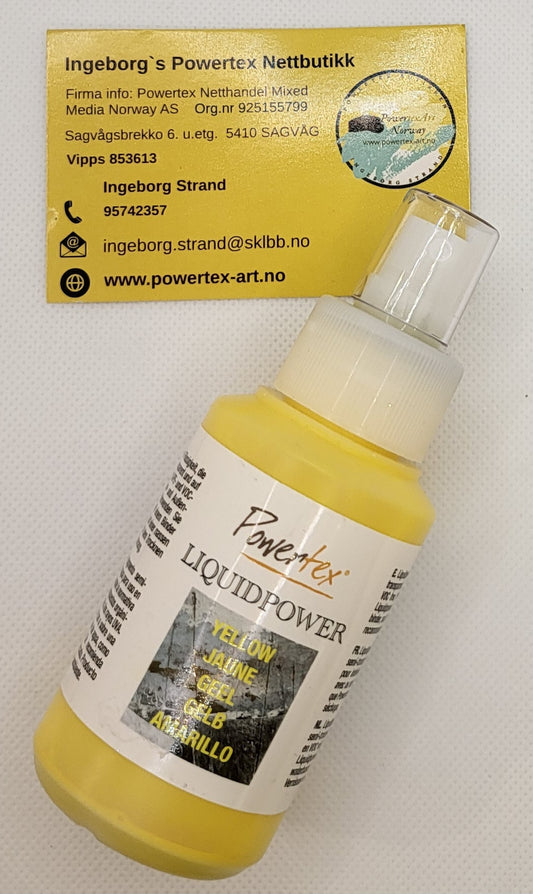 Liquidpower 100 ml. i dusje/ pumpe flaske- GUL