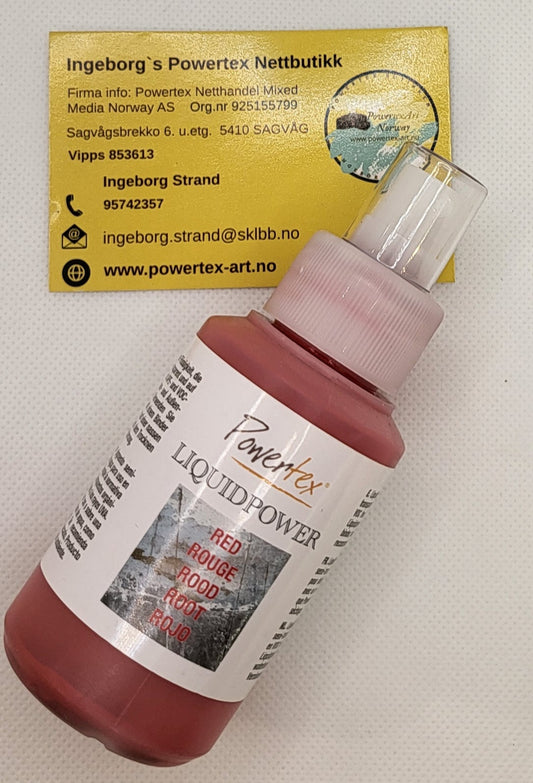 Liquidpower 100 ml. i dusje/ pumpe flaske- RØD