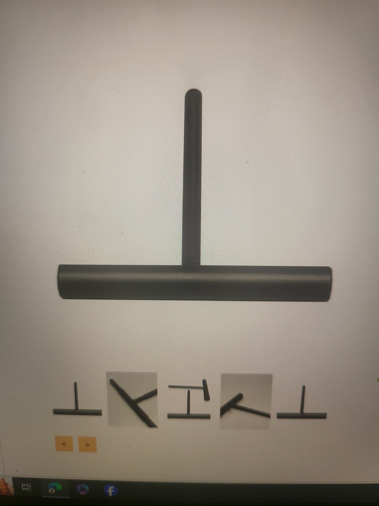 Sokler og Tilbehør, Metal T Black 15 cm, nr 0243