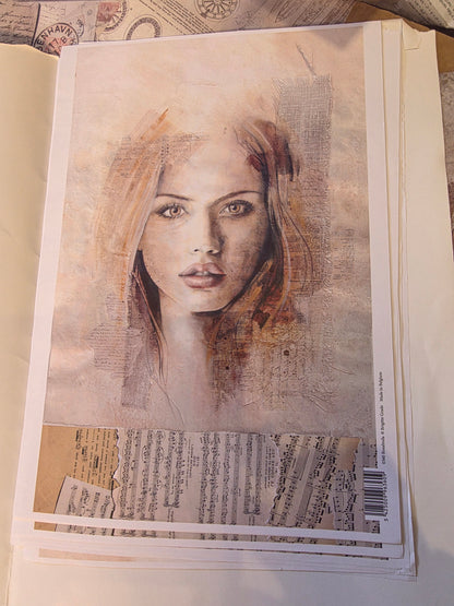 Lim/lakk og varnish;  Coat Mat- 250 ml, nr 0006, 10 silkepapir/ print bilder på kjøpet