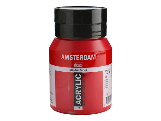 Amsterdam 500 ml. Akryl Standard, - 318 Carmine