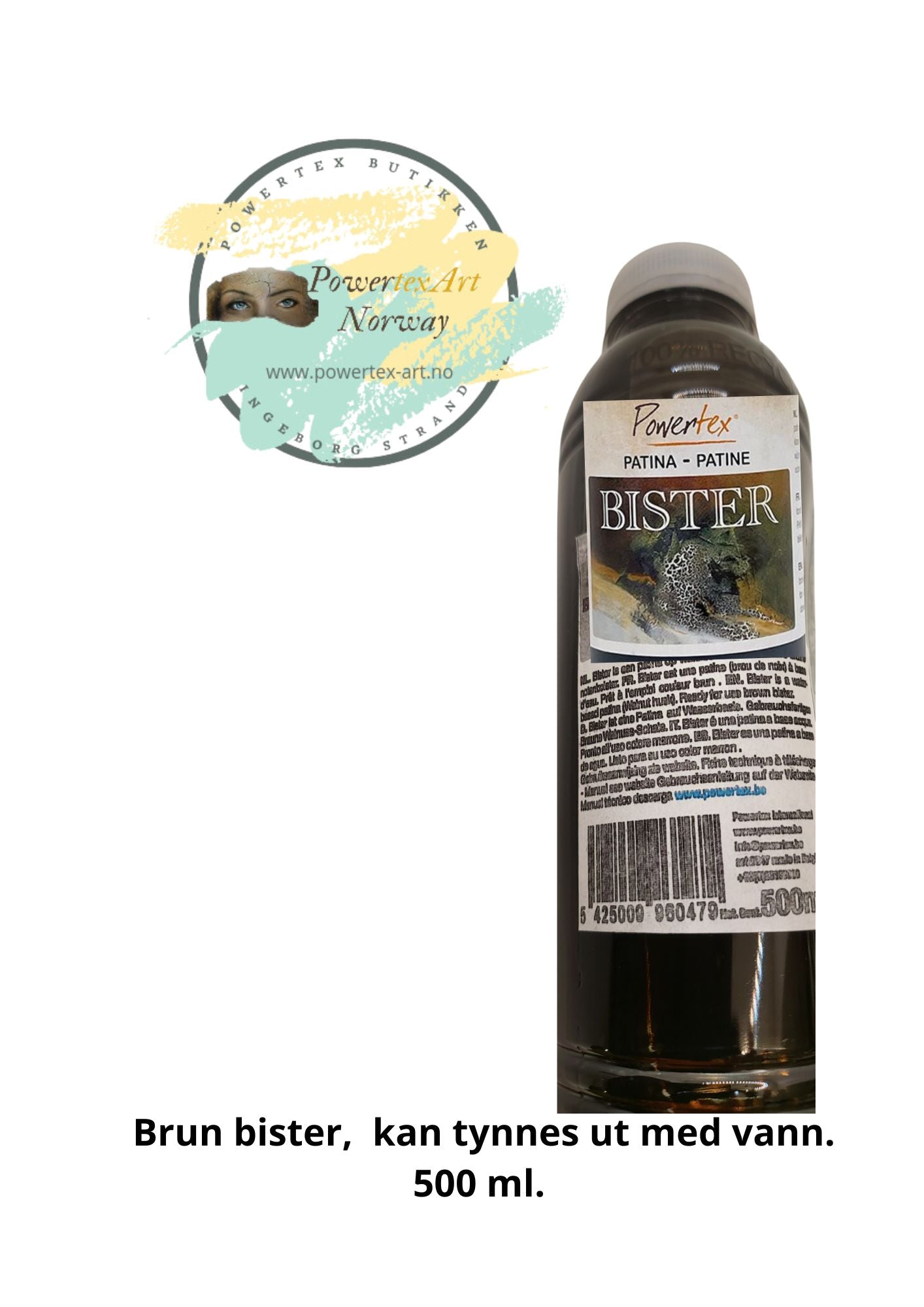 Bister 500ml ( lysekte)Brun