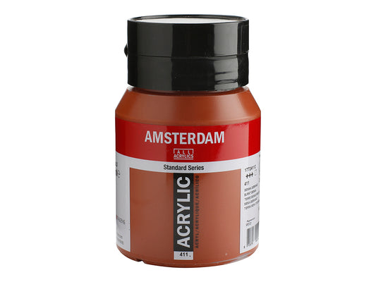Amsterdam 500 ml. Akryl Standard, - 411 Burnt sienna