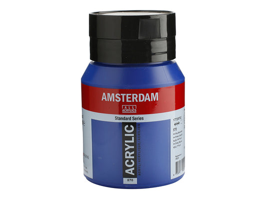 Amsterdam 500 ml. Akryl Standard, - 570 Phthalo blue.
