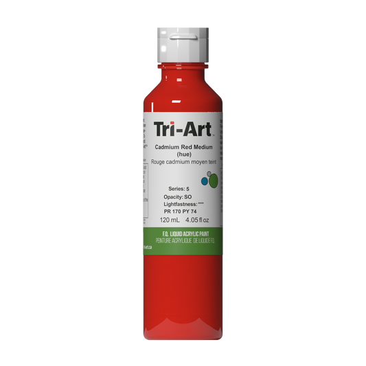 TA2166	Tri-Art Liquids	Cadmium Red Medium (Hue)	120mL