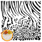 Sjablonger, Zebra 30x30 cm