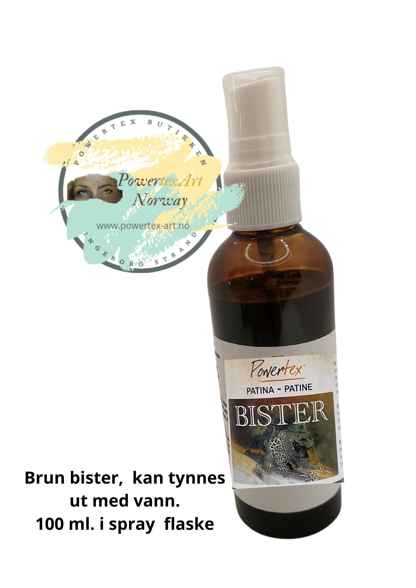 Bister Brun/Patina- lysekte; 100ml. m/ pumpeflaske