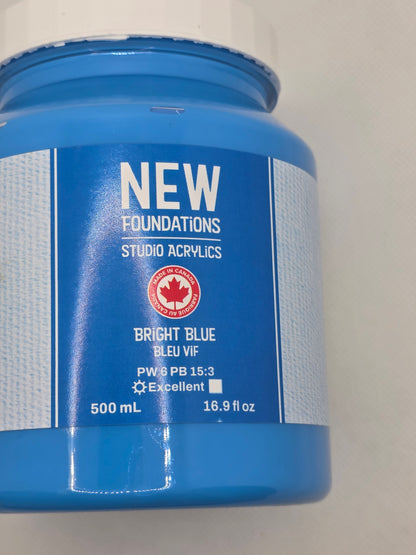Tri-art: TA36899 New Foundations	Bright Blue	500mL