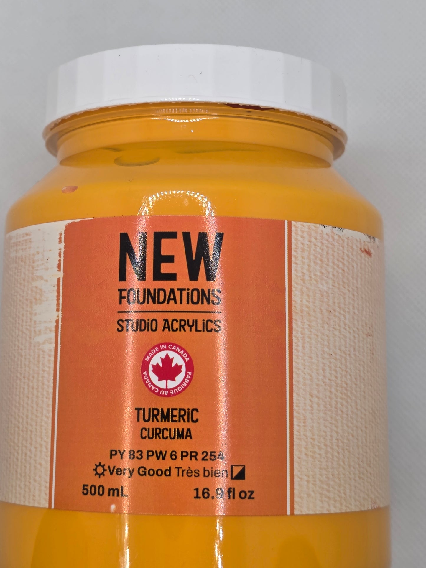 Tri-art: TA36930	New Foundations Acrylic	Turmeric	500mL
