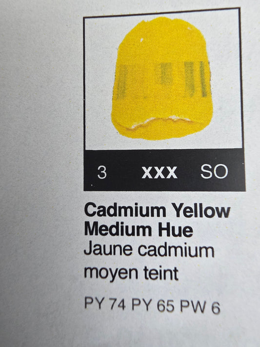 TA2172	Tri-Art High Viscosity	Cadmium Yellow Medium (Hue)	60mL Tube	3
