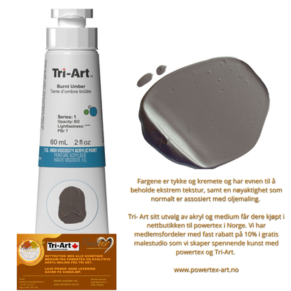 TA859	Tri-Art High Viscosity	Burnt Umber	60mL Tube	1