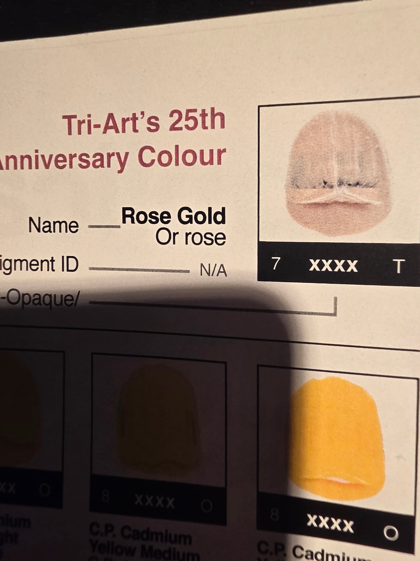 TA31111	Tri-Art High Viscosity	Rose Gold	60mL Tube	7
