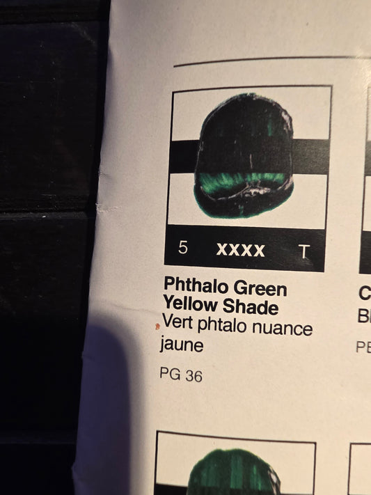 TA5300	Tri-Art High Viscosity	Phthalo Green Yellow Shade	60mL Tube	5