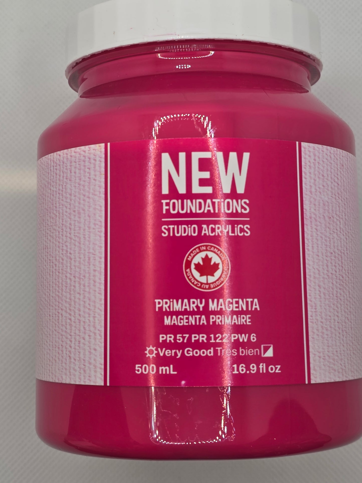 Tri-art: TA36921	New Foundations Acrylic	Primary Magenta	500mL