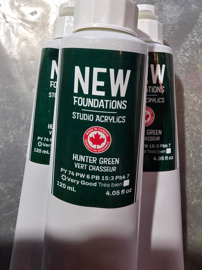Tri-art: TA36871	New Foundations Acrylic	Hunter Green	120mL