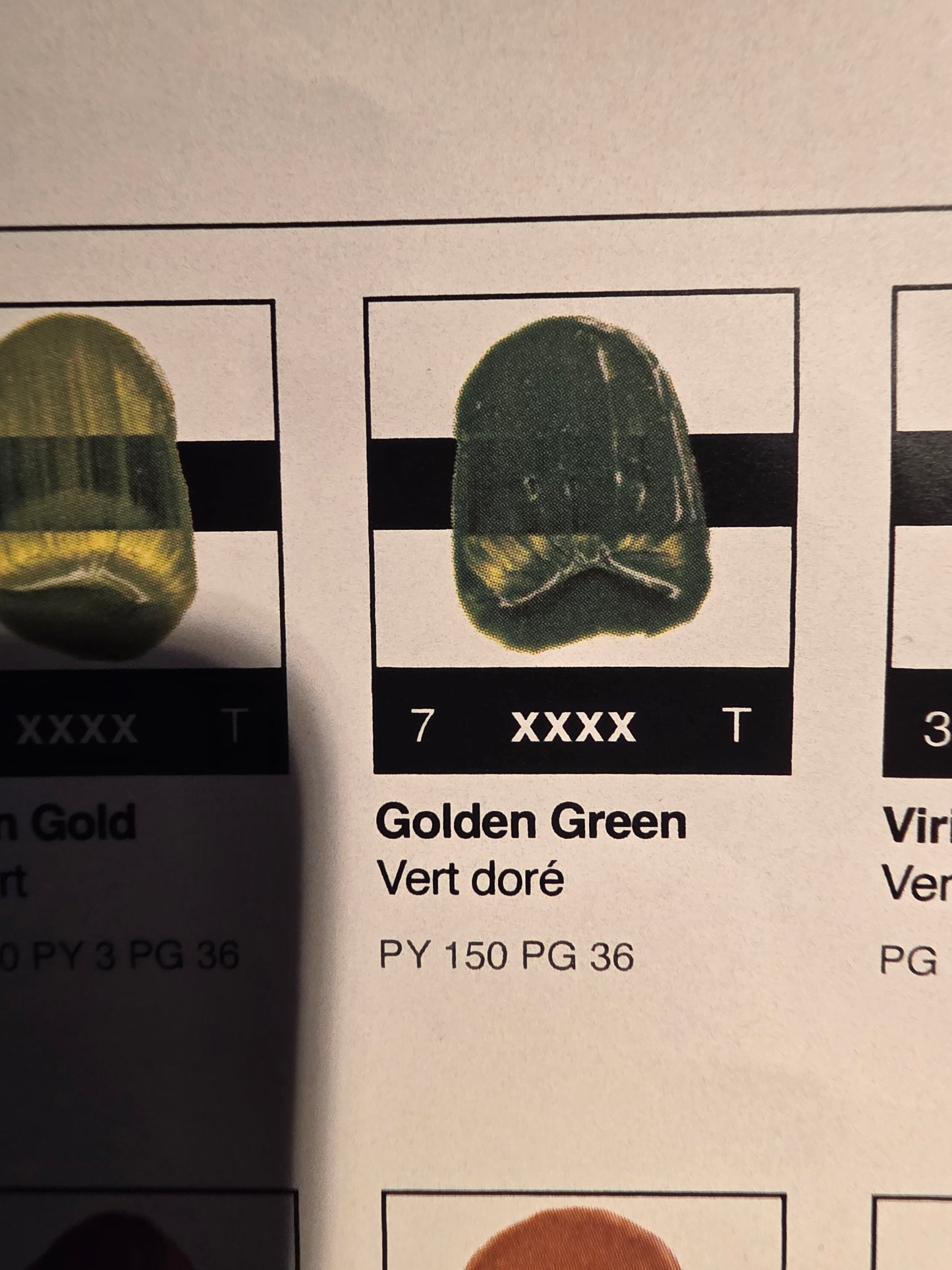 TA5356	Tri-Art High Viscosity	Golden Green	60mL Tube	7