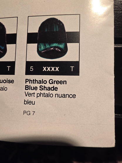 TA1004	Tri-Art High Viscosity	Phthalo Blue Green Shade	60mL Tube	4