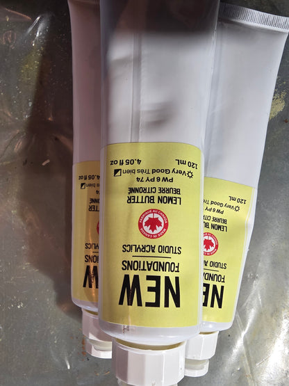 Tri-art: TA36874	New Foundations Acrylic	Lemon Butter	120mL