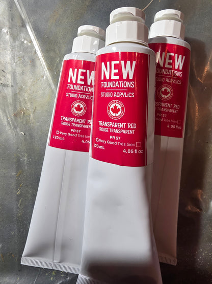 Tri-art: TA37556	New Foundations Acrylic	Transparent Red	120mL