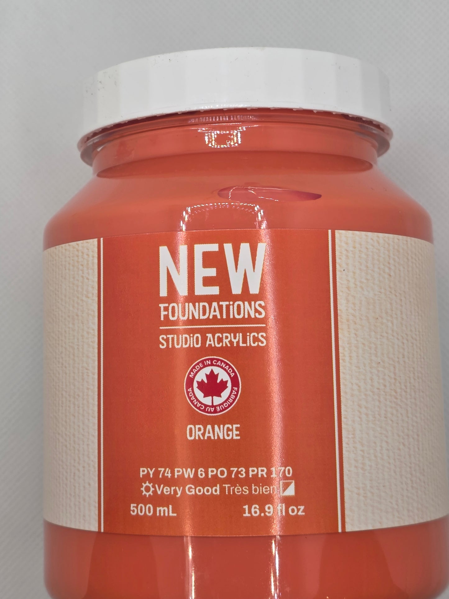 Tri-art: TA36880	New Foundations Acrylic	Orange	120mL