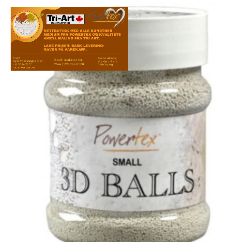 Sand; 3D Balls små 75 gr. nr 0288
