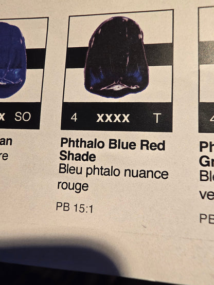 TA1010	Tri-Art High Viscosity	Phthalo Blue Red Shade	60mL Tube	4