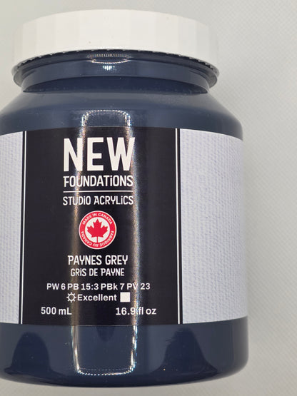 Tri-art: TA36882	New Foundations Acrylic	Payne's Grey	120mL