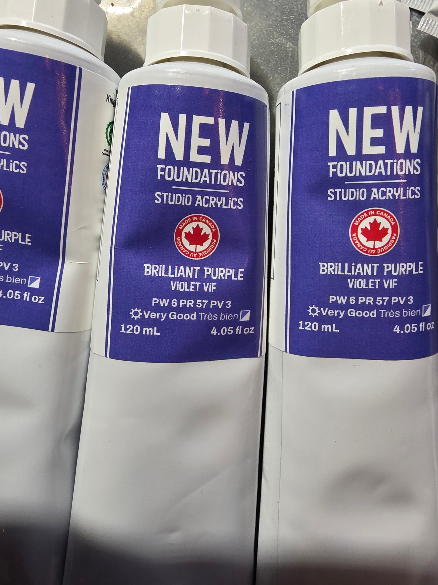 Tri-art: TA36864	New Foundations Acrylic	Brilliant Purple	120mL