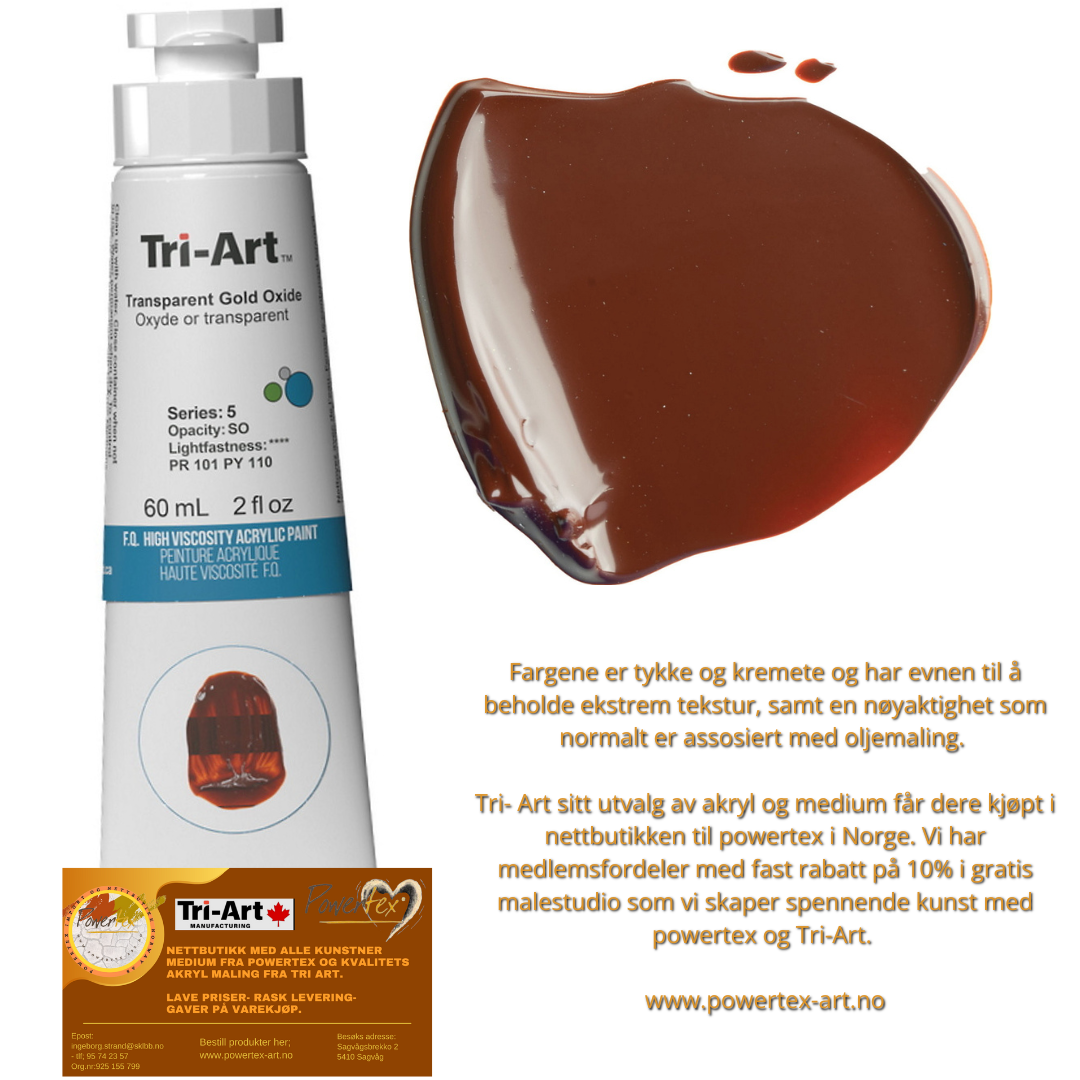 TA990	Tri-Art High Viscosity	Transparent Gold Oxide	60mL Tube	5