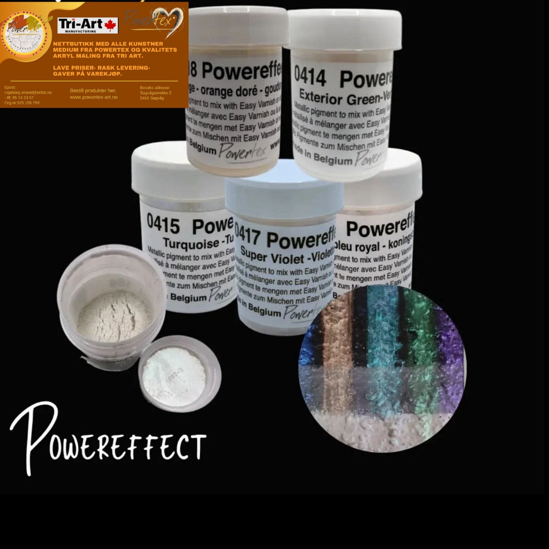 Tørre pigment, Powereffect 15g Exterior Green, nr 0414